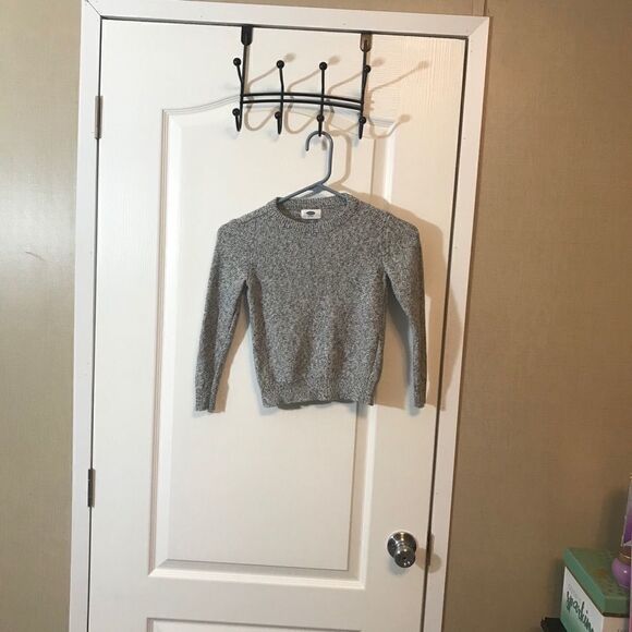 Old Navy Size 5 Pullover Sweater Gray White - Picture 5 of 12